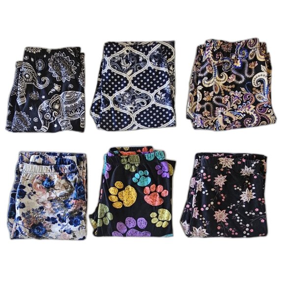 Leggings Lot of 6 OS - Picture 1 of 4